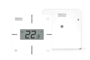 TECH EU-T-2x WiFi Bezdrôtový dvojpolohový izbový regulátor s WiFi
